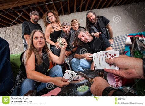 Biker Gang Member With Weapons And Alcohol Royalty Free Stock Photo
