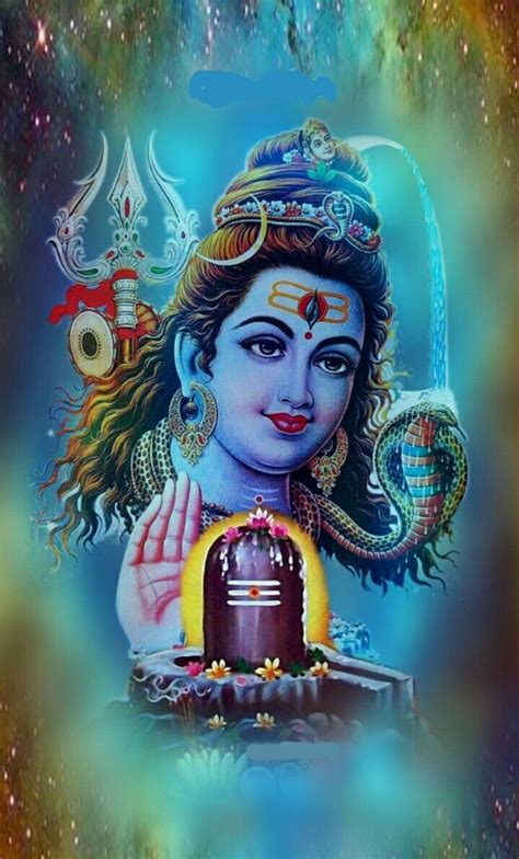 It is sometimes chanted three times at the start and at the finish of a yoga session. Om Namah Shivaya. (With images) | Lord shiva painting ...