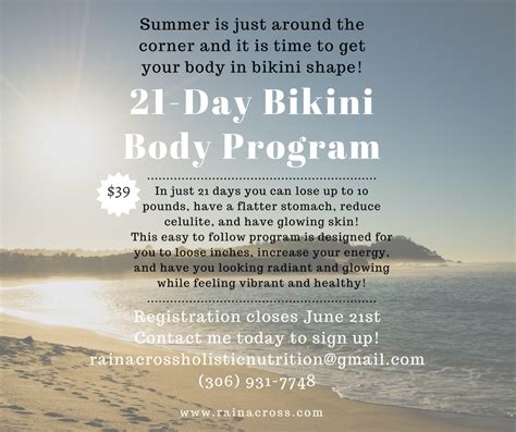 21 Day Beach Body Program To Get You Back In Shape For Summer At The