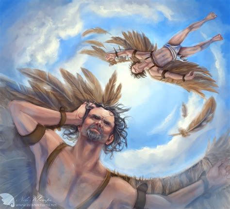 Flight Of Icarus By Avisnocturna On Deviantart Daedalus And Icarus