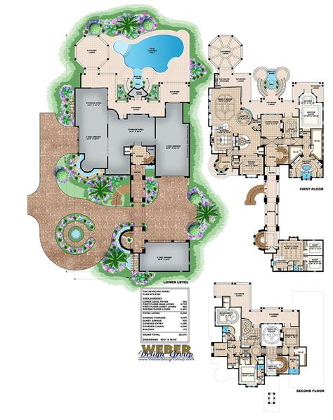 And the plans to vanderbilts new york mansion. Mediterranean House Plan: Luxury Beach Mansion Home Floor Plan