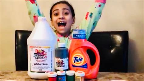 How To Make Slime With Tide And Glue Youtube
