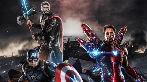 Avengers Endgame Captain America Thor Iron Man 4k 124 Wallpaper