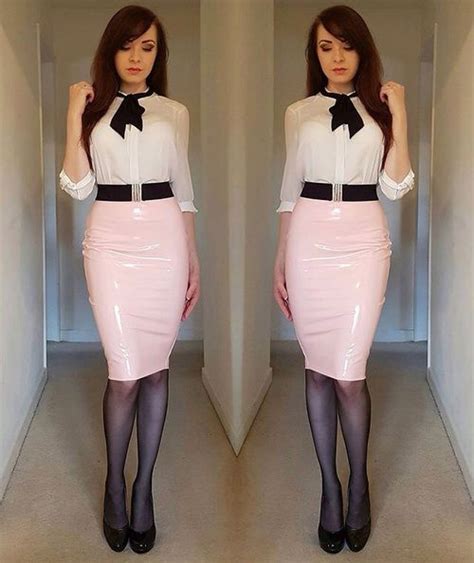 Pink Vinyl Dress Pink Latex Dress Latex Skirt Latex Corset Latex Wear Glamouröse Outfits