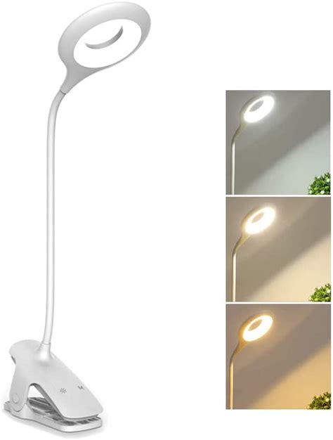 Rechargeable Cordless Led Desk Lamp 3 Color And 3 Dimmable Touch
