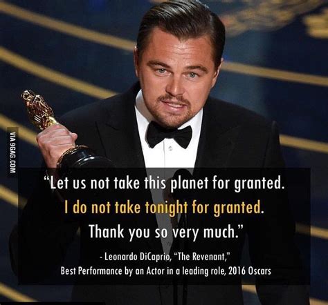 Finally Congrats Leo You Deserved That Oscar And Your Speech Was