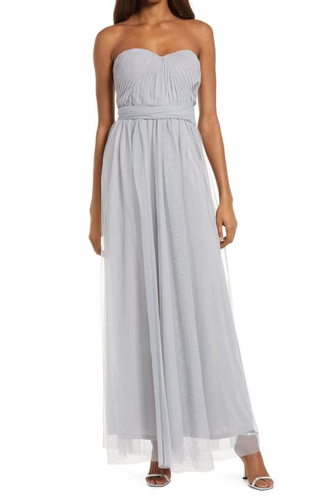 Birdy Grey Christina Convertible Tulle Gown In At Nordstrom Editorialist