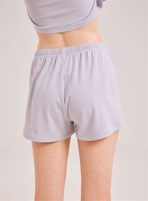 Cotton Blend Shorts Women Relaxed Fit Cozy Shorts Nap Loungewear