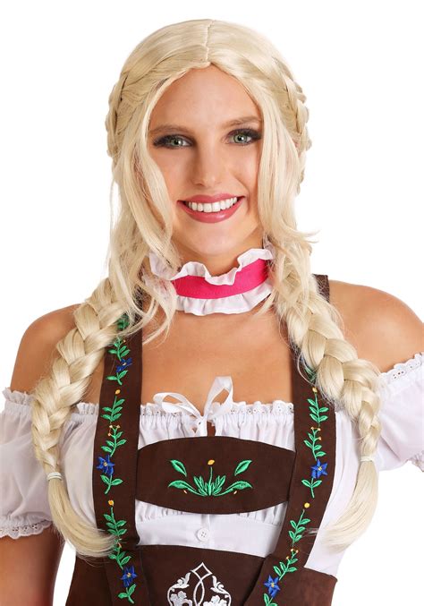 Bavarian Girl Womens Wig Womens Blonde Wigs