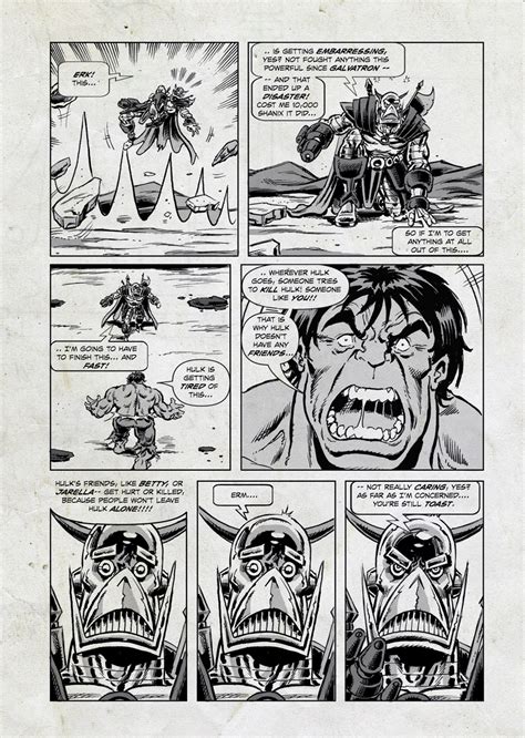 Simon Williams Comic Artist Hulk Vs Deaths Head The Complete Strip