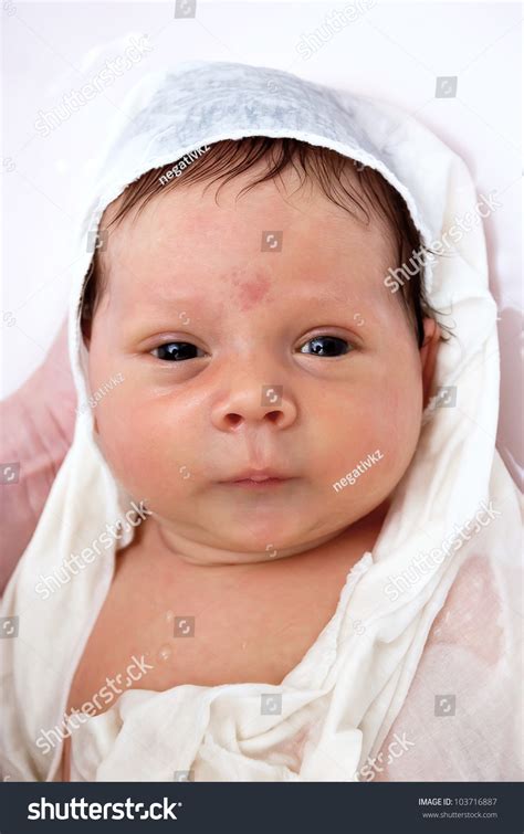 Newborn Baby Bathing Tub First Days Stock Photo 103716887 Shutterstock
