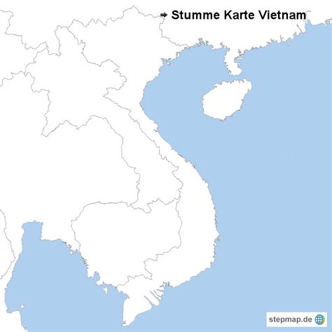 Vietnam karte stadtplan anzeigen gelände stadtplan mit gelände anzeigen satellit satellitenbilder anzeigen hybrid satellitenbilder mit straßennamen anzeigen. StepMap - Stumme Karte Vietnam - Landkarte für Vietnam