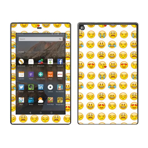 Skin Decal For Amazon Fire Hd 8 Tablet Emoji Collage