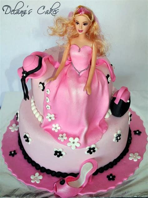 Delanas Cakes Fashion Barbie Cake Barbie Cake Barbie Doll Birthday
