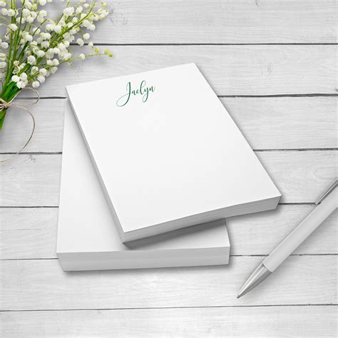 Personalized Note Pads Glued Note Pads Personalized Notepads Custom