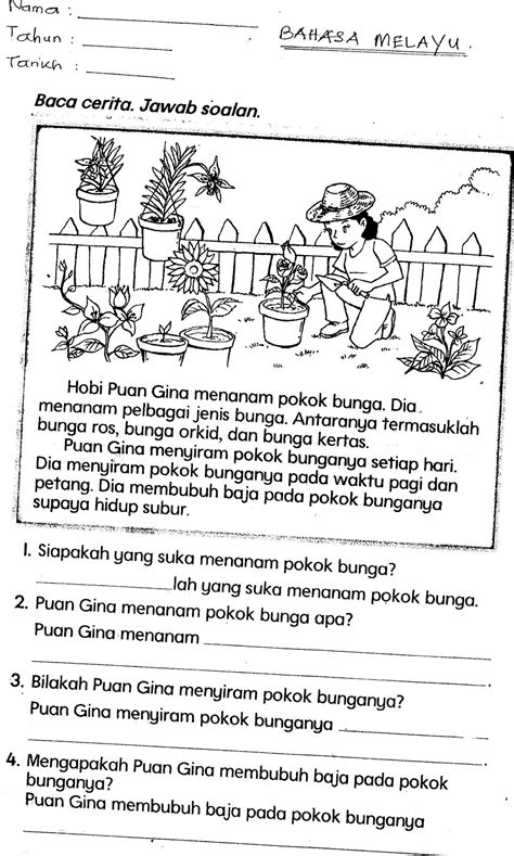 Bahasa melayu murid dapat membaca perkataan dalam ayat dan mencari jawapan berdasarkan gambar. SINAR LUZI: Aktiviti P&P Bahasa Melayu