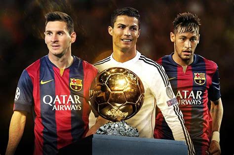 Messi Cristiano Ronaldo Y Neymar Van Por El Balón De Oro