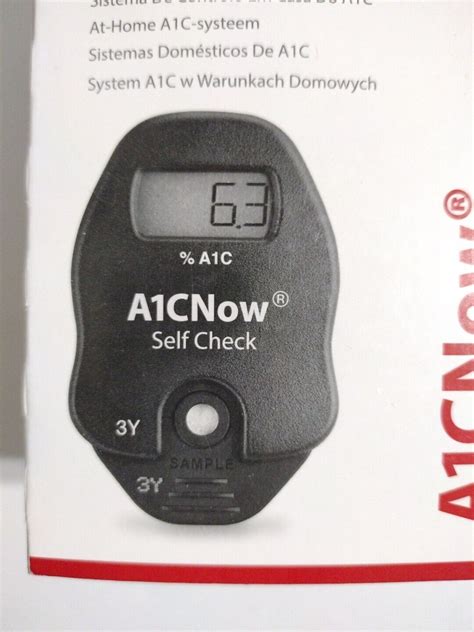 A1cnow At Home A1c Self Check Meter W 4 Test Kits For Diabetic Test
