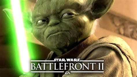 Star Wars Battlefront 2 Yoda Epic Moments Youtube
