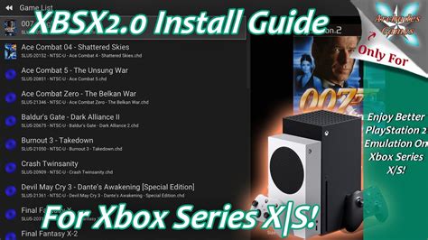 Xbox Series Xs Xbsx20 Installbiosgame Setup Guide Better Ps2