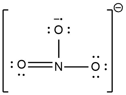 What Is The Lewis Dot Structure Of Nitrate Ion