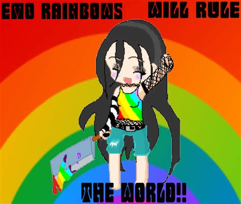 Emo Rainbow Wallpaper By Zelda Hylainprincess On Deviantart