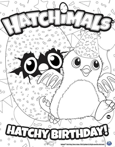 Here are some free printable hatchimals coloring pages. Hatchimals Hatchy Birthday Coloring Page! Click the ...