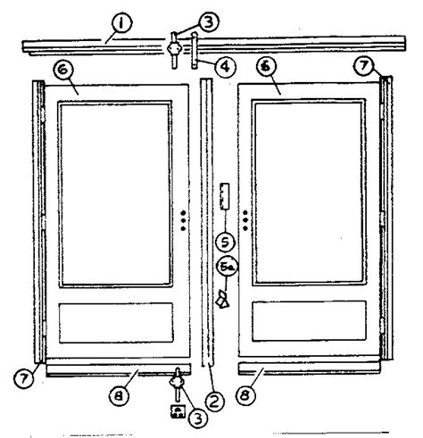 Kenmore Sears Storm Door Double Door Kit Parts Model