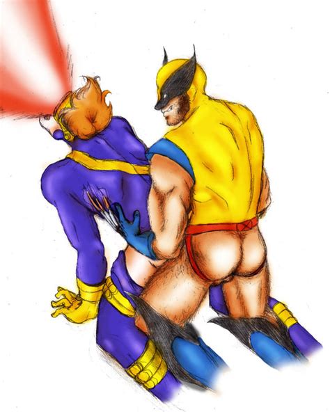rule 34 cyclops james howlett male male only marvel multiple males scott summers straight hair