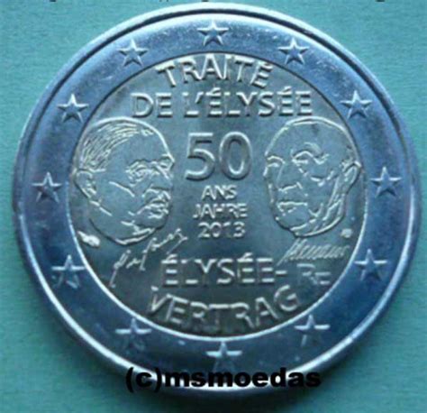 Msmoedas Frankreich 2 Euro Gedenkmünze Euromünze Jahr 2013 50