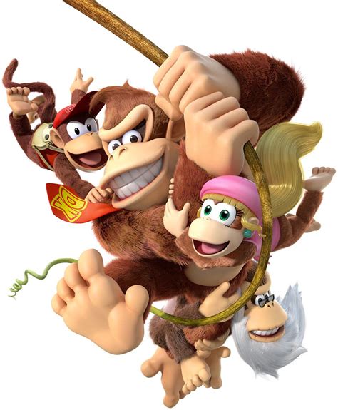 Kongs Swinging - Characters & Art - Donkey Kong Country: Tropical Freeze | Donkey kong, Donkey ...