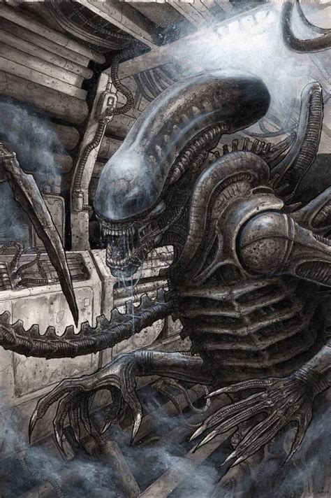 Ian Quirante Hr Gigers Alien And Sil From Species