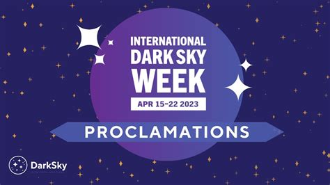 2023 International Dark Sky Week Proclamations Youtube