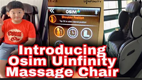 Introducing Osim Uinfinity Massage Chair Youtube