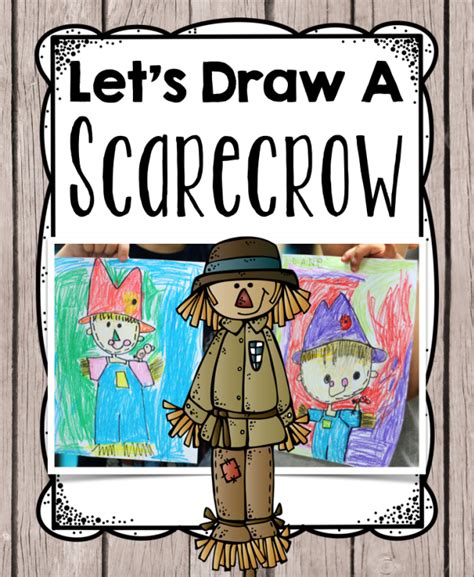Scarecrow Directed Drawing First Grade Blue Skies Directed Drawing
