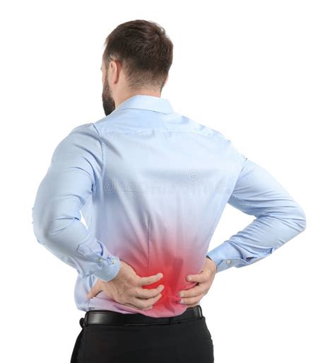 Man Suffering From Back Pain Stock Photo Image Of Chronic Cramp