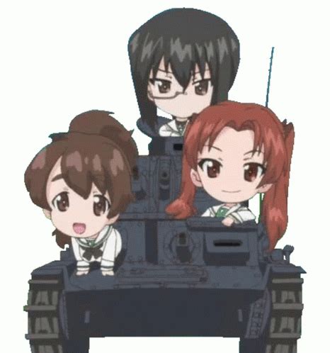 Tank Anime Sticker Tank Anime Girls Und Panzer Ищите GIF файлы и