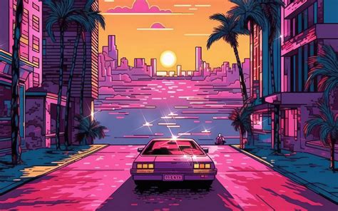 1920x1200 Outrun Vibes Bit Arts 4k 1080p Resolution Hd 4k Wallpapers
