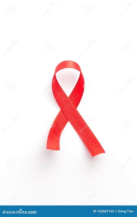 The Red Ribbon Is An International Symbol Of Hiv And Aids Awareness Stock Image Image Of Died