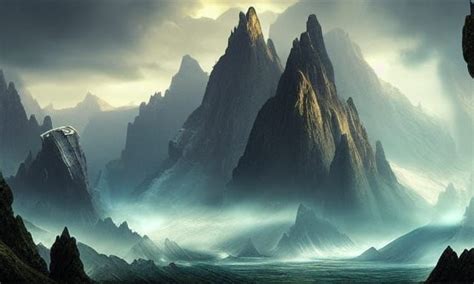 Fog Basking In The Mountains Shadow Ai Generated Artwork Nightcafe