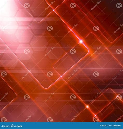 Digital Red Abstraction Background Stock Illustration Illustration Of