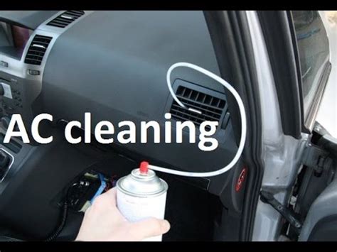 How To Clean Treat Air Conditioning On A Car With Cleaning Foam How