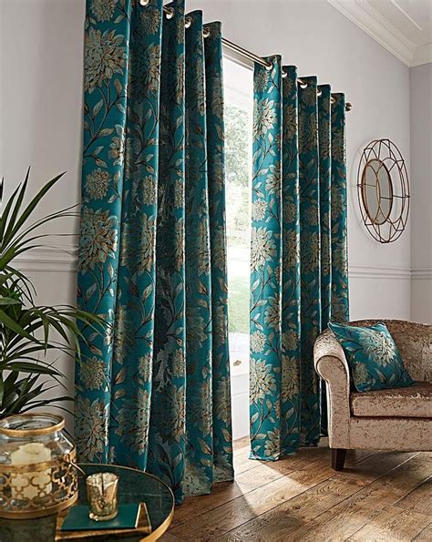 Elanie Luxury Lined Eyelet Curtain Home Essentials Green Curtains