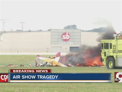 Dayton Air Show Plane Crash Video Wing Walker Jane Wicker Pilot