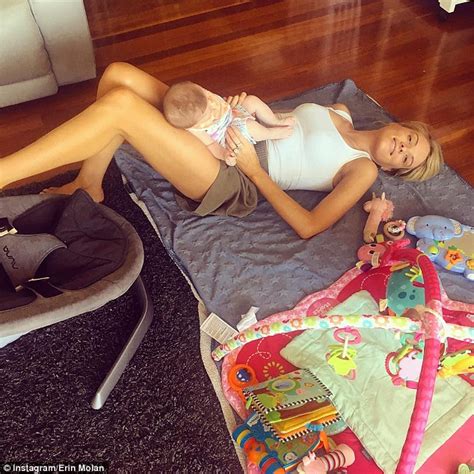 Channel Nine S Erin Molan Flaunts Her Incredible Post Baby Body While