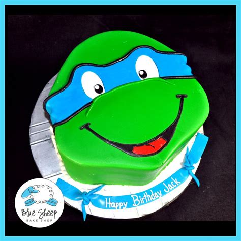 Ninja Turtle Birthday Cake Blue Sheep Bake Shop Feliz Cumpleaños