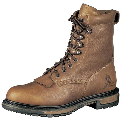 Lane cowgirl boots are a brand that you will instantly fall in love with! Men's Rocky® 8" Ride Steel Toe Lacer Boots, Tan - 134021 ...