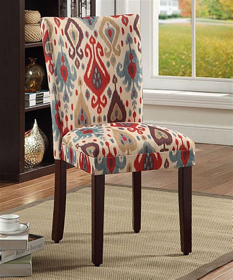Types of furniture & their refinishing prices. Take a look at this Red & Beige Parsons Chair - Set of Two ...