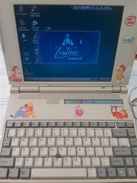 Old Laptop Running Windows 95 Rnostalgia