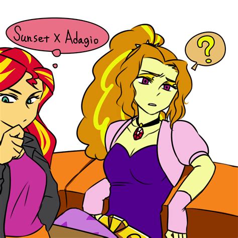 Sunset Shimmer And Adagio By Raika0306 On Deviantart